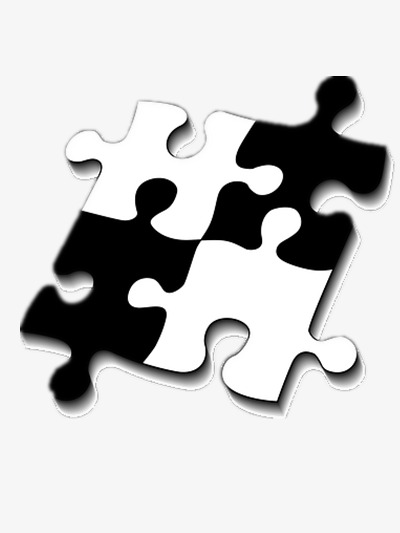 Puzzle, Black And White, Toy Png Image And Clipart - Toys Black And White, Transparent background PNG HD thumbnail