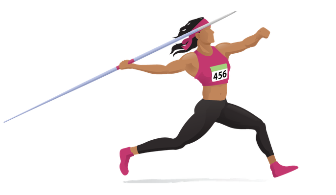 Javelin - Track And Field Events, Transparent background PNG HD thumbnail