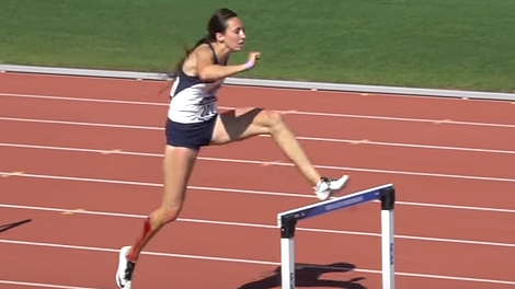 Byu Hurdler Incredibly Finishes Race After Falling And Cutting Open Her Leg - Track And Field Hurdles, Transparent background PNG HD thumbnail