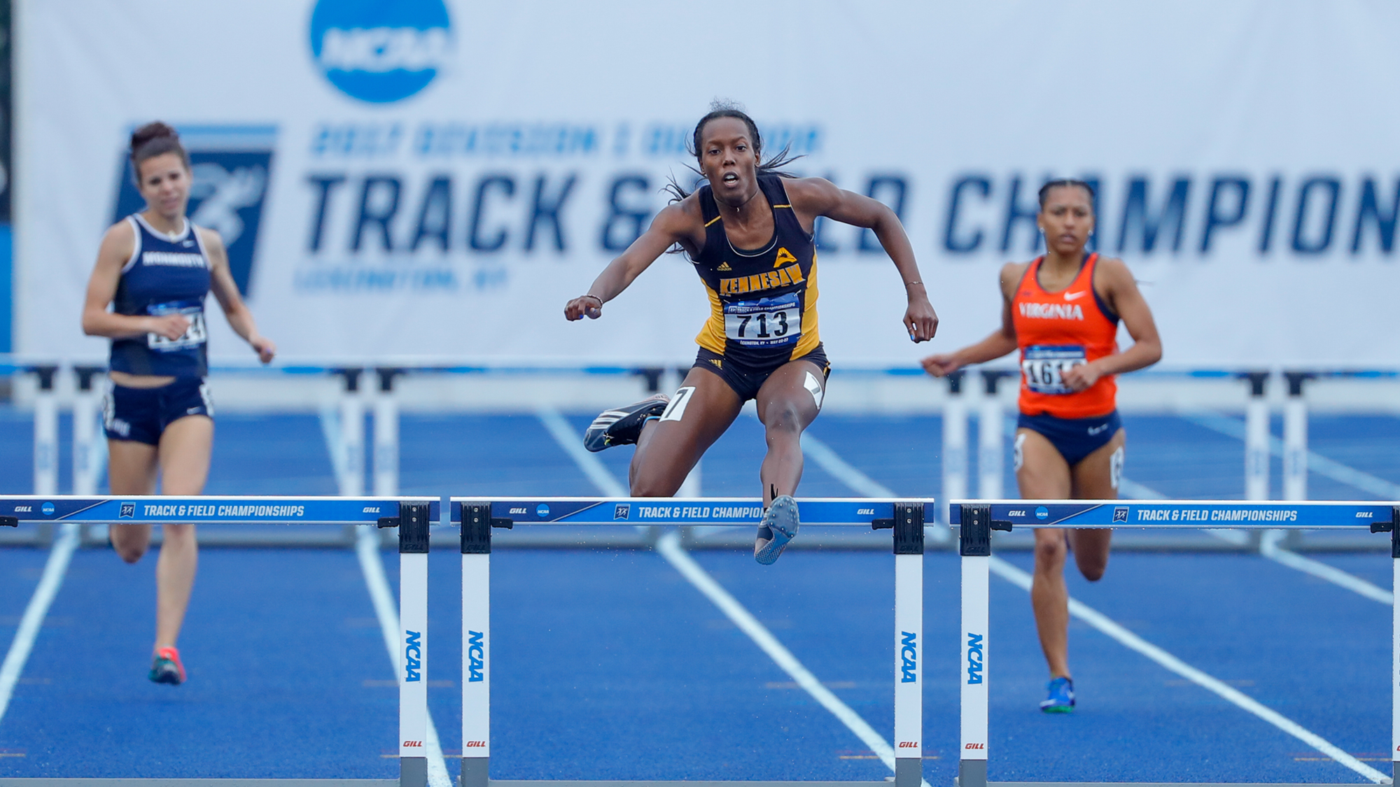 Wtrk: Powell Concludes Season In 400M Hurdle Semifinals At Ncaa Track And Field Championships - Track And Field Hurdles, Transparent background PNG HD thumbnail