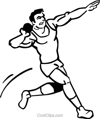 Shot Put Royalty Free Vector Clip Art Illustration - Track And Field Shot Put, Transparent background PNG HD thumbnail
