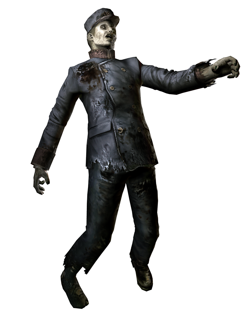Train Conductor Zombie.png - Zombie, Transparent background PNG HD thumbnail