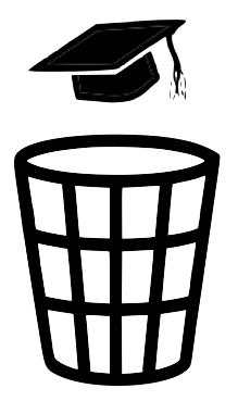 File:mortarboard And Trashcan.png - Trash Can, Transparent background PNG HD thumbnail