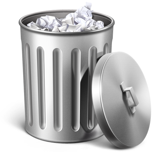 Trash Can Icon Image #28676 - Trash Can, Transparent background PNG HD thumbnail