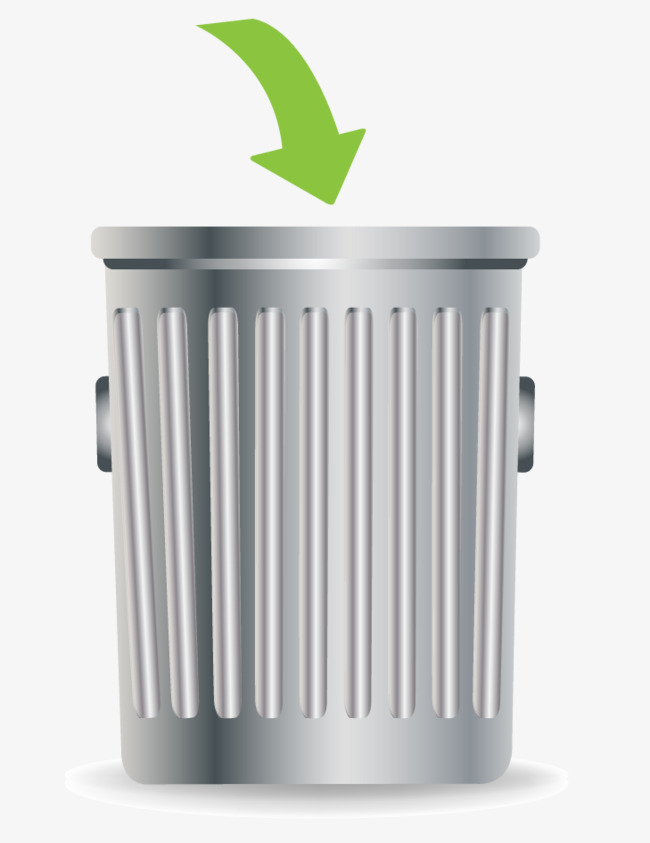 Vector Metal Trash Can, Free Png Fig., Vector Material, Hd Photo Free Png And Vector - Trashcan, Transparent background PNG HD thumbnail