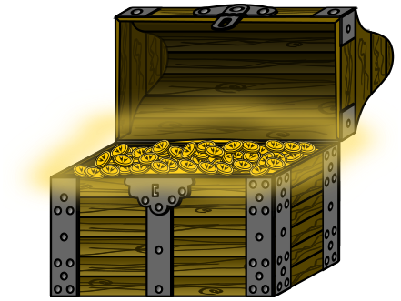 Treasure Chest 6 - Treasure, Transparent background PNG HD thumbnail