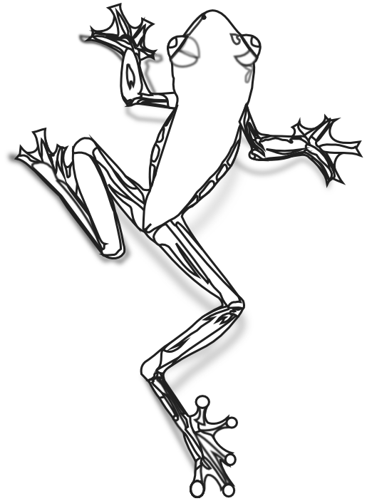 Download Pngtransparent Hdpng.com  - Tree Frog Black And White, Transparent background PNG HD thumbnail
