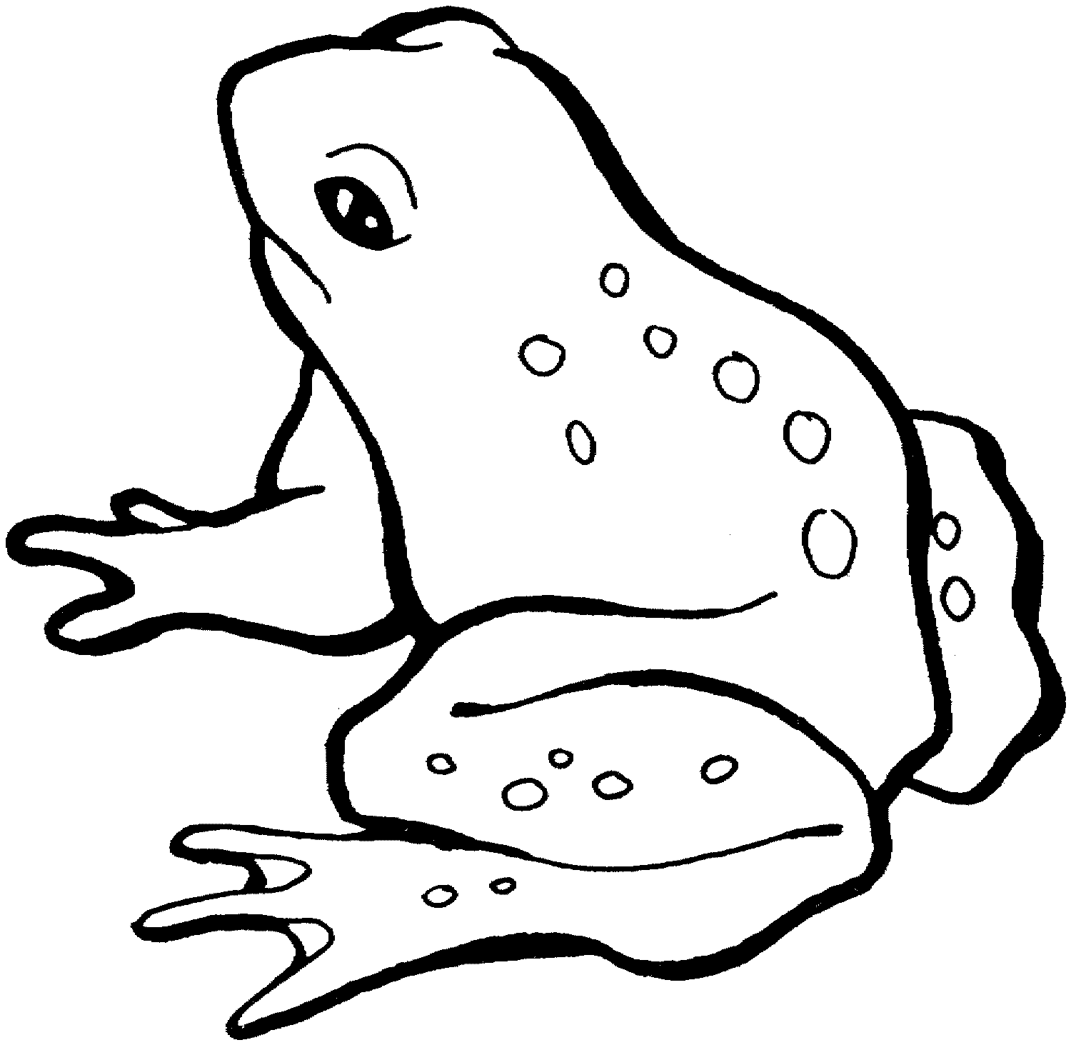 Free Frog Clip Art Black And White Frog Black And White Leaves - Tree Frog Black And White, Transparent background PNG HD thumbnail