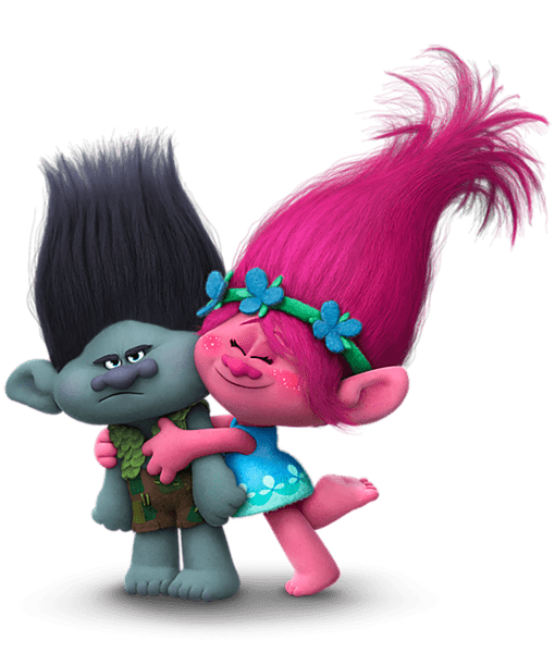 Branch And Poppy Trolls - Trolls, Transparent background PNG HD thumbnail