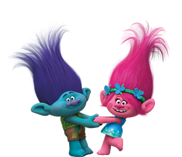 Dreamworks Trolls   Branch And Princess Poppy.png - Trolls, Transparent background PNG HD thumbnail