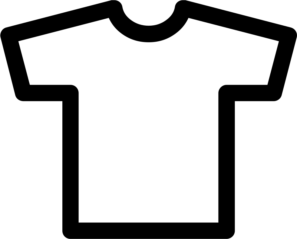Black t shirt outline - Filen