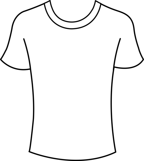 T Shirt Template Printable #1827589 - Tshirt Outline, Transparent background PNG HD thumbnail