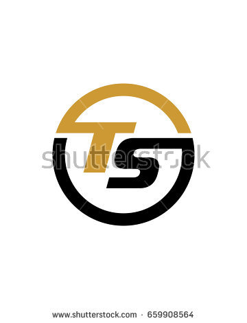 Ts Initial Circle Logo Template Vector - Tsu Vector, Transparent background PNG HD thumbnail