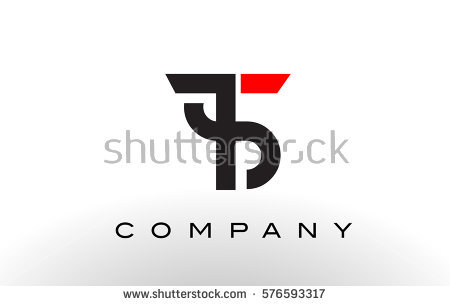 Ts Logo. Letter Design Vector With Red And Black Colors. - Tsu Vector, Transparent background PNG HD thumbnail