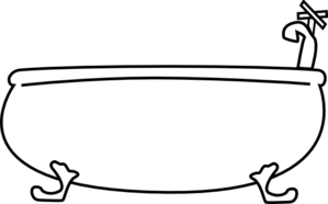 Png: Small · Medium · Large - Tub Black And White, Transparent background PNG HD thumbnail