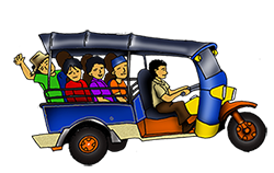 The Tuktuk, A Thai Term, Is An Iconic Southeast Asian Mode Of Public Transport. It Is Called Bajaj In Indonesia, Traysikel In The Philippines, Hdpng.com  - Tuk Tuk, Transparent background PNG HD thumbnail