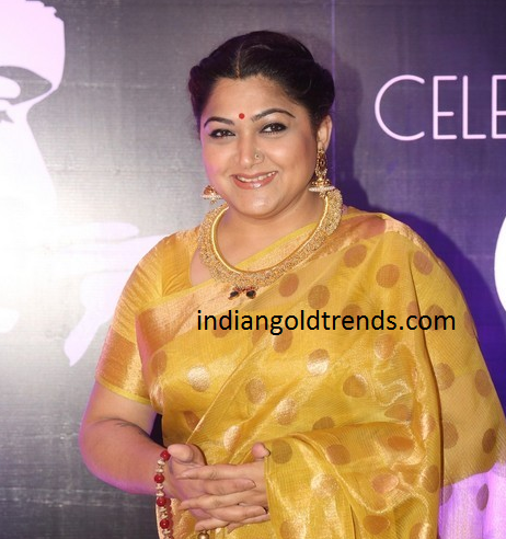 Kushboo In Tussi Necklace At Chiru 60Th Birthday  - Tussi, Transparent background PNG HD thumbnail