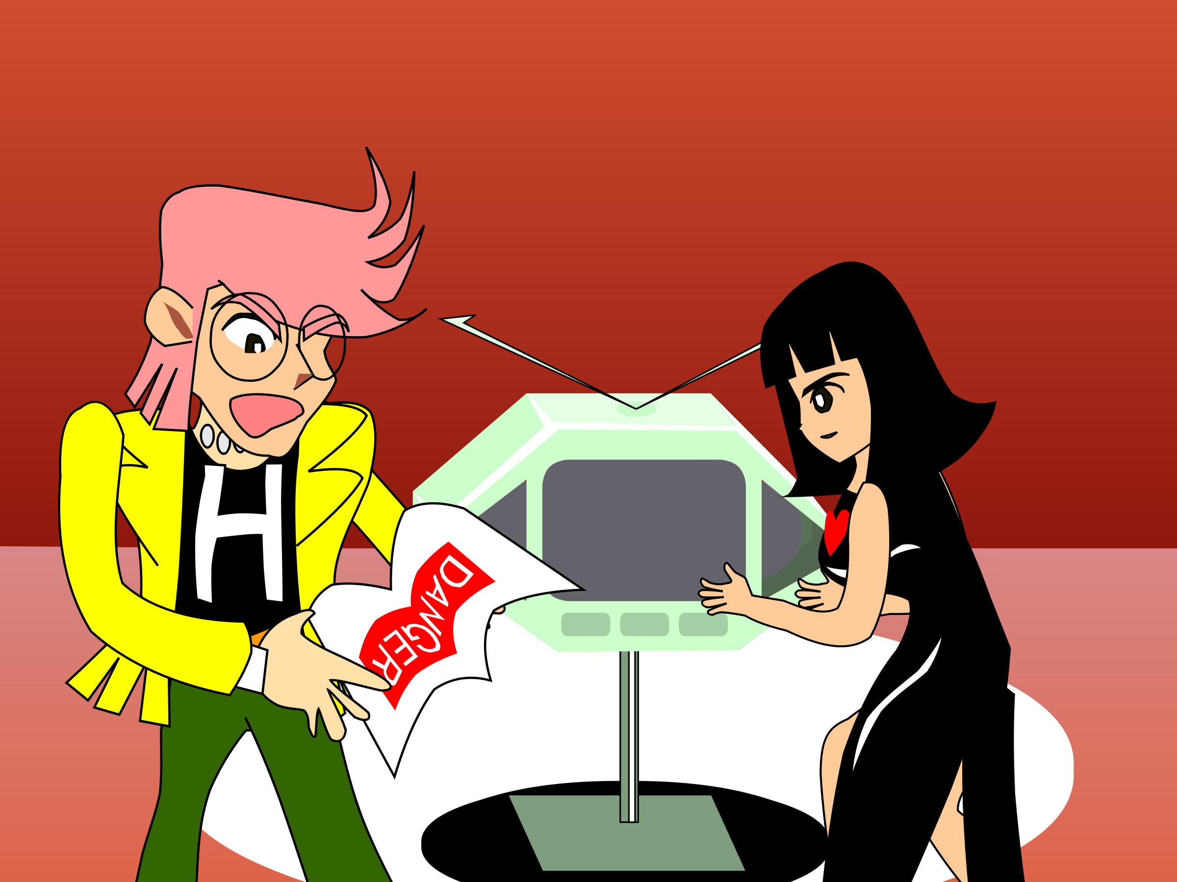 A010: A Girl Turned On Tv.(Animation Smil) Icons - Tv With Table Turnt, Transparent background PNG HD thumbnail