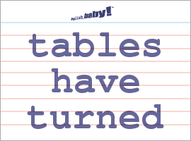 Vocabulary Word: Tables Have Turned - Tv With Table Turnt, Transparent background PNG HD thumbnail