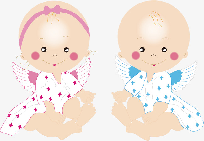 Cute Twins, Motheru0027S Baby, Dragon And Twins, Female Baby Png And Vector - Twin Baby Girl, Transparent background PNG HD thumbnail