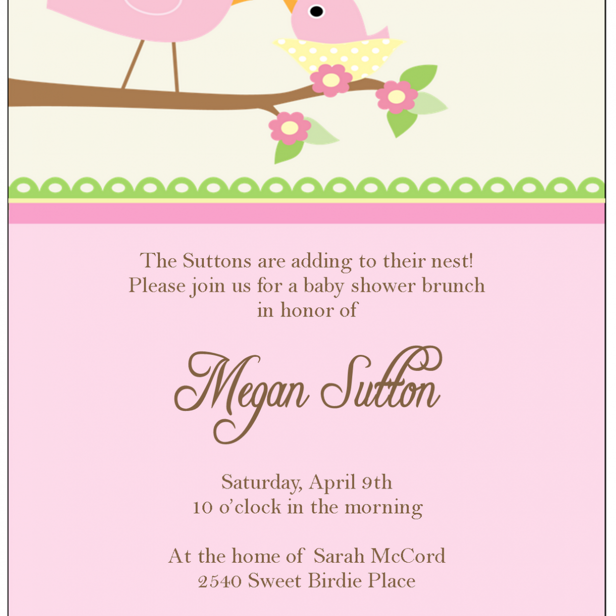 . Hdpng.com Fantastic Free Printable Girl Baby Showertions Twin Tea Party Pink And Brown Shower Invitations Invitation 1224 Hdpng.com  - Twin Baby Girl, Transparent background PNG HD thumbnail