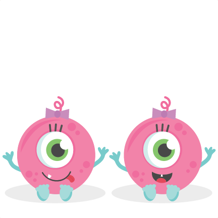 Twin Baby Girl Monsters Svg Scrapbook Cut File Cute Clipart Files For Silhouette Cricut Pazzles Free Svgs Free Svg Cuts Cute Cut Files - Twin Baby Girl, Transparent background PNG HD thumbnail