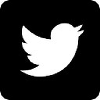 Twitter Logo On Black Background - Twitter, Transparent background PNG HD thumbnail