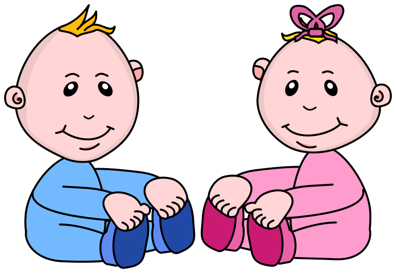 Baby Playing Babies Playing Cliparts Free Download Clip Art Png 3 - Two Babies, Transparent background PNG HD thumbnail