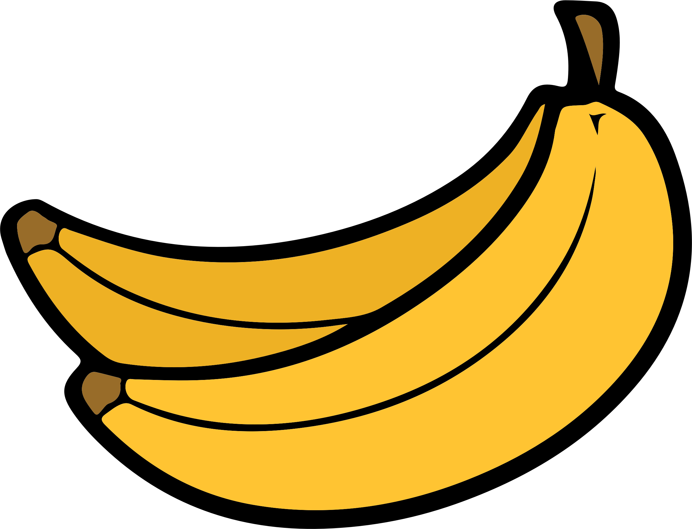 Banana - Two Bananas, Transparent background PNG HD thumbnail