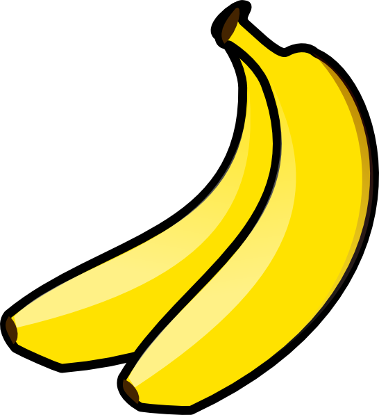 Download This Image As: - Two Bananas, Transparent background PNG HD thumbnail