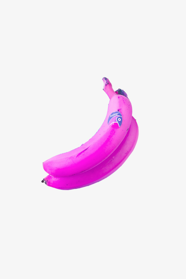 Two Bananas and Banana Slice 