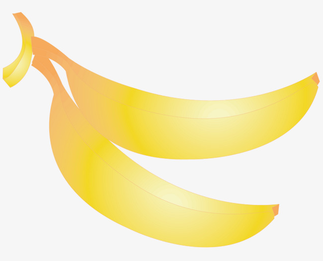 Two Yellow Bananas, Vector Diagram, Two Bananas, Yellow Banana Png And Vector - Two Bananas, Transparent background PNG HD thumbnail