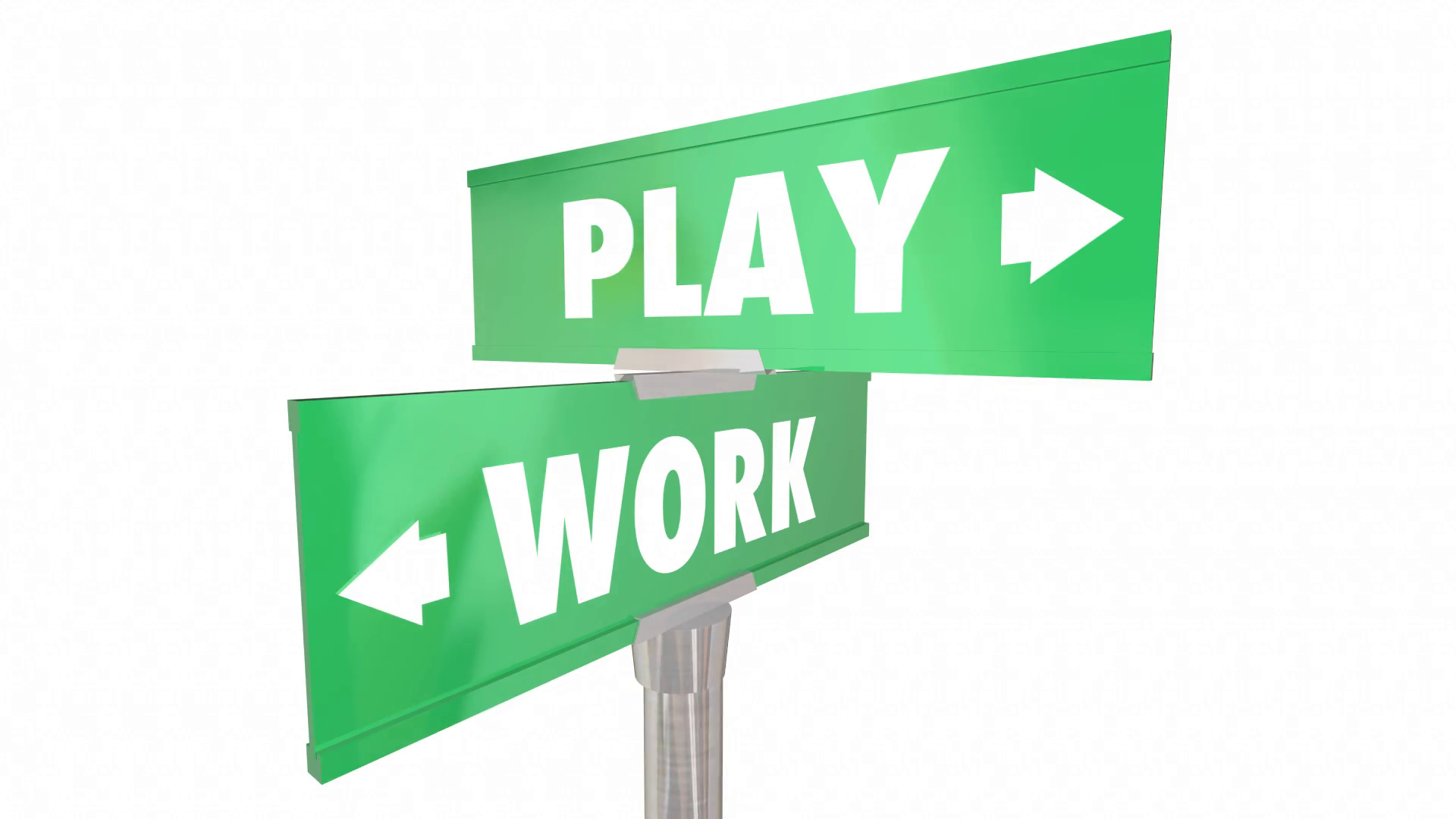 Work Vs Play Two Way Road Signs Words 3D Animation Motion Background   Videoblocks   Road - Two, Transparent background PNG HD thumbnail