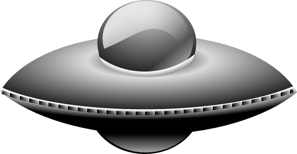 Ufo.png - Ufo Black And White, Transparent background PNG HD thumbnail