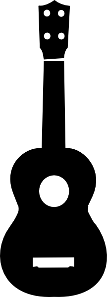 Ukulele Clipart Black And White. Ukulele Clip Art At Clker - Ukulele Black And White, Transparent background PNG HD thumbnail