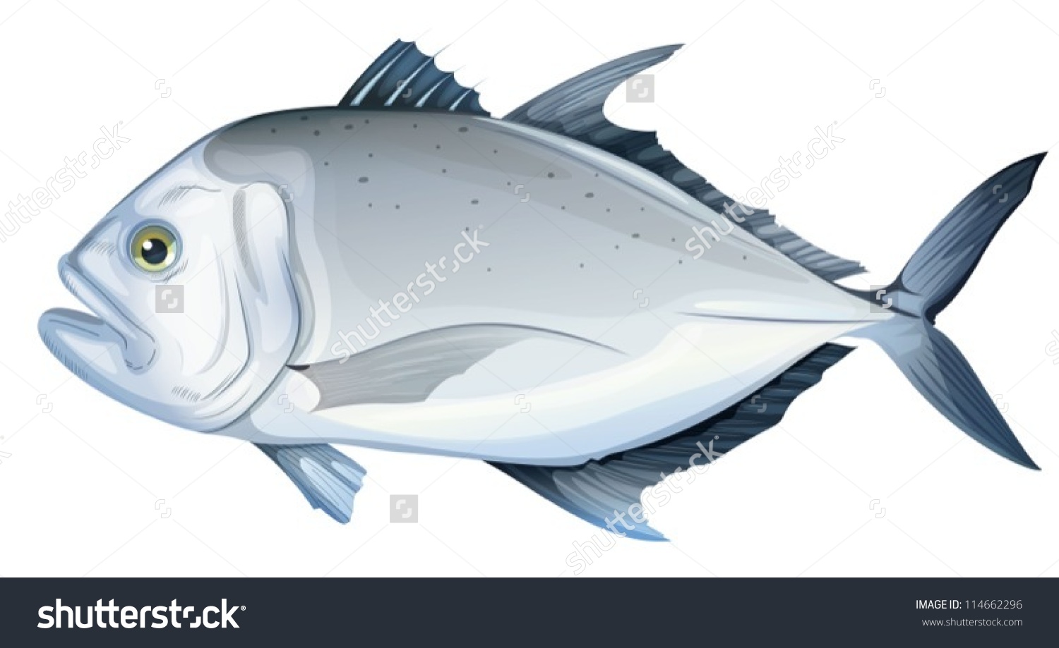Giant Trevally Cartoon   Google Search | Cnc | Pinterest | Cnc And Fly Fishing - Ulua Fish, Transparent background PNG HD thumbnail