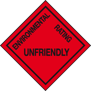 Environmental Rating Unfriendly Sign - Unfriendly, Transparent background PNG HD thumbnail