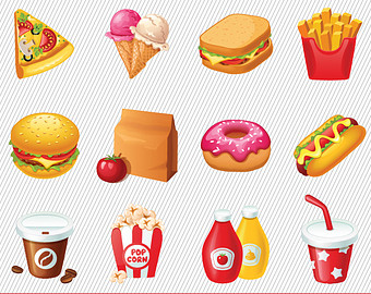 Top 82 Food Clip Art - Unhealthy Foods For Kids, Transparent background PNG HD thumbnail