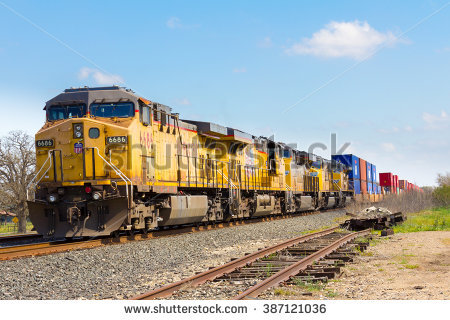 Kingsbury, Texas   February 19 2016: Union Pacific Railroad Train Next To A Decommissioned - Union Pacific Vector, Transparent background PNG HD thumbnail