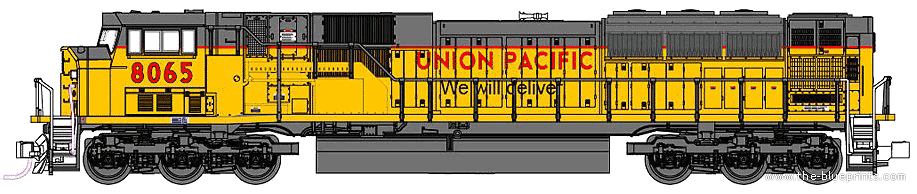 Sd90 43 Mac Union Pacific - Union Pacific Vector, Transparent background PNG HD thumbnail