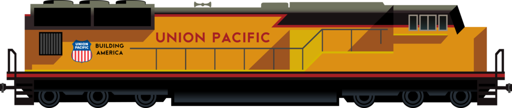 Union Pacific Art Deco Locomotive By Orangel8989 Hdpng.com  - Union Pacific Vector, Transparent background PNG HD thumbnail