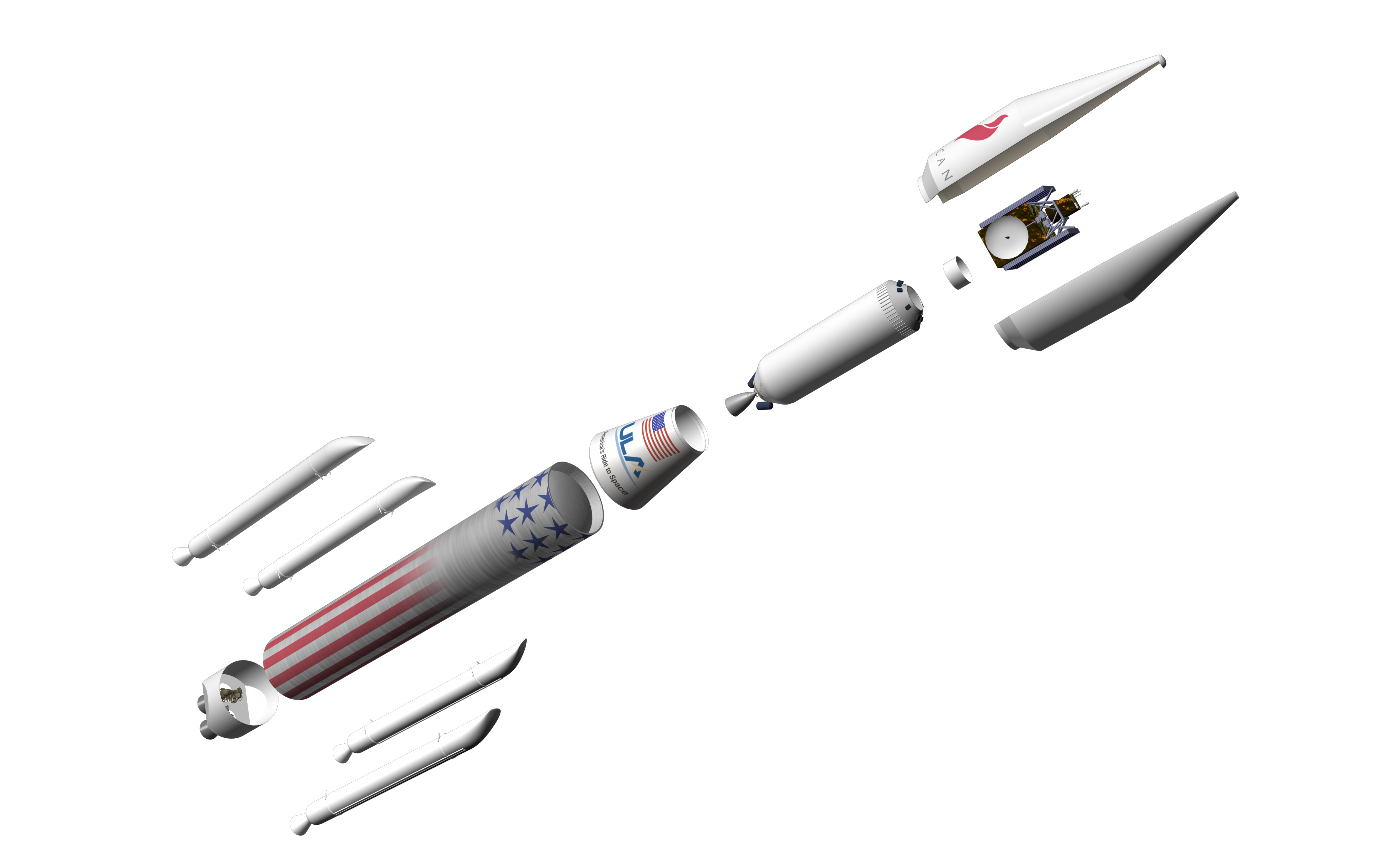 Vulcan 4 Meter Diameter Payload Fairing Configuration - United Launch Alliance, Transparent background PNG HD thumbnail