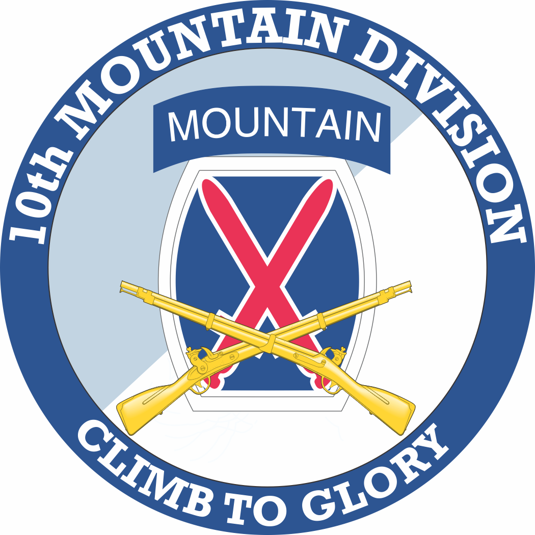 10Th Mountain Division With Crossed Rifles Decal - Us Army Infantry Crossed Rifles, Transparent background PNG HD thumbnail