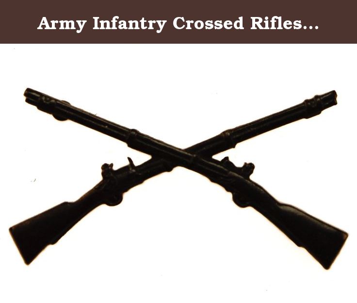 Army Infantry Crossed Rifles Black Hat Or Lapel Pin Hon15976. Infantry Is The Branch Of - Us Army Infantry Crossed Rifles, Transparent background PNG HD thumbnail