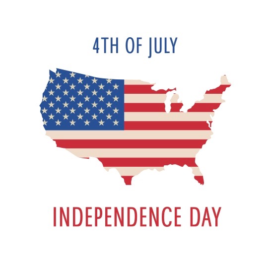 4Th Of July Independence Day Poster With Usa Map And Flag Vector Pluspng.com  - Us Independence Day, Transparent background PNG HD thumbnail