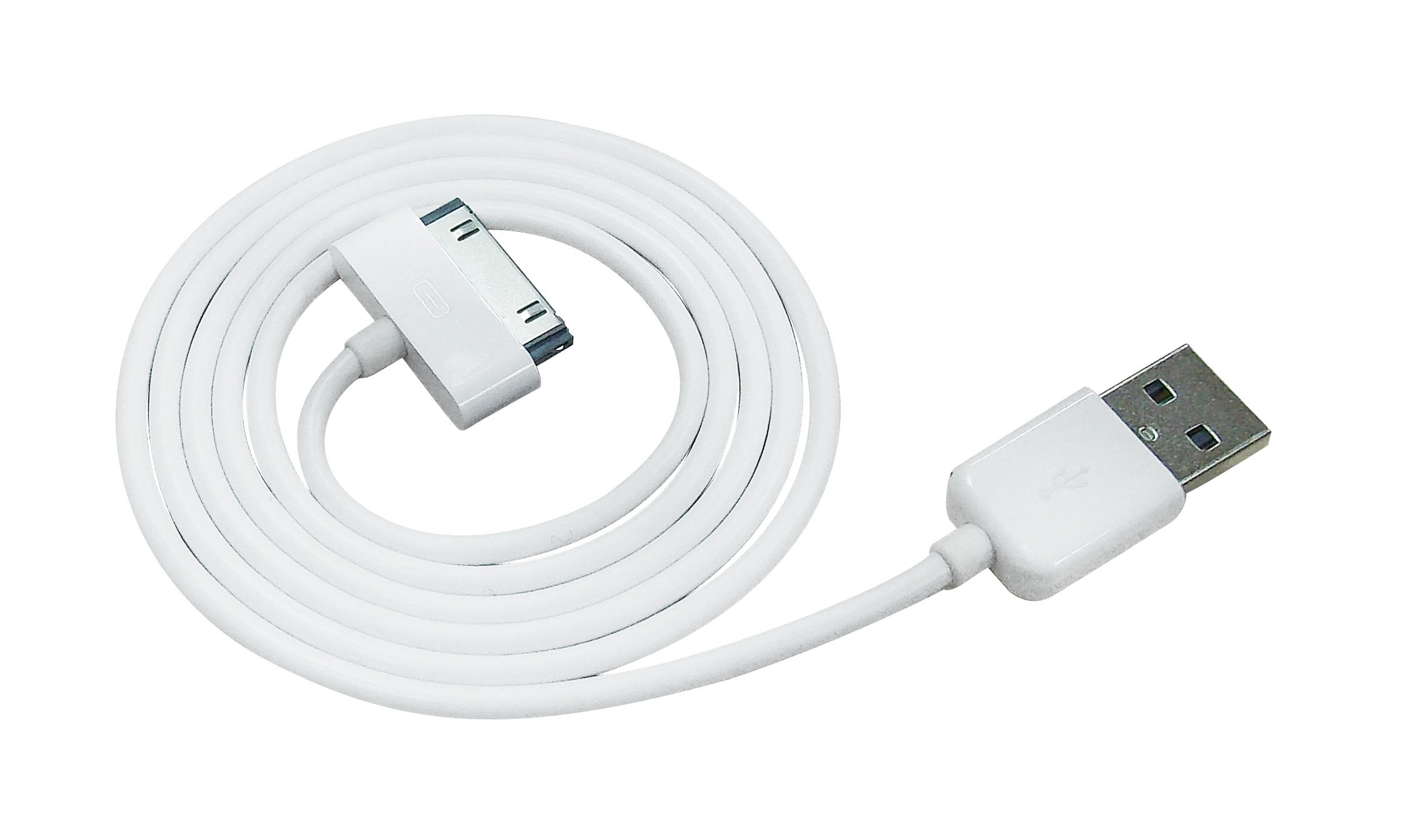 Azuri Usb Cable   White   For Apple Iphone - Usb Cord, Transparent background PNG HD thumbnail