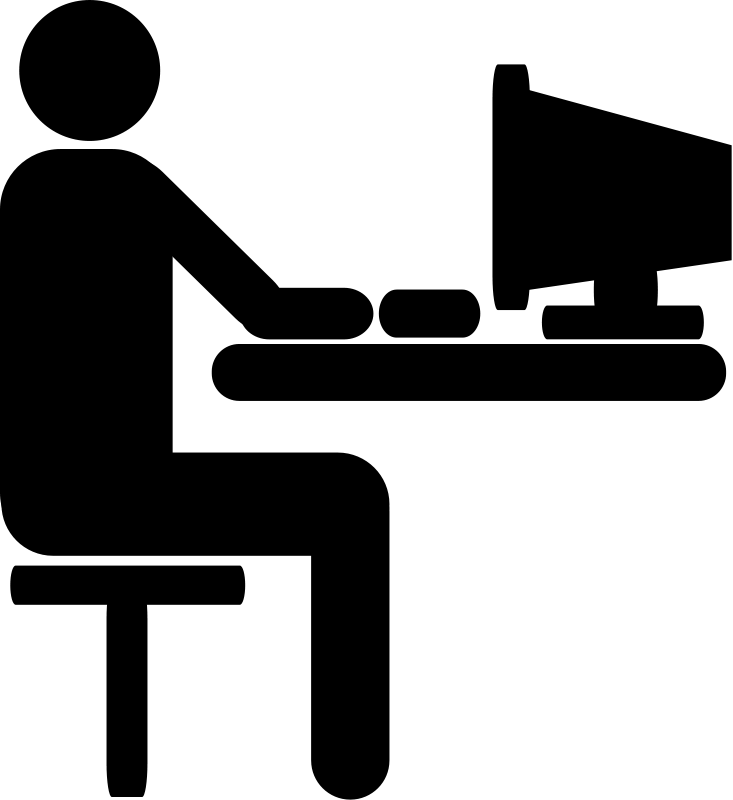 Pin Computer Clipart Black Png #9 - Use Computer, Transparent background PNG HD thumbnail