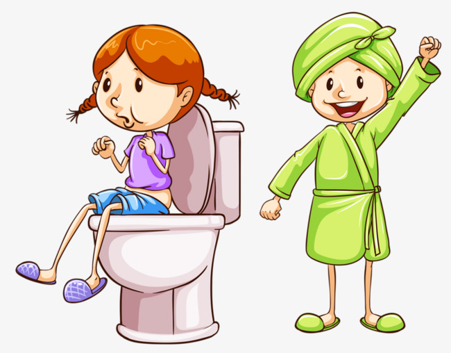 Bathroom Girl, Girl On Toilet, Wc, Toilet Png Image And Clipart - Use The Bathroom, Transparent background PNG HD thumbnail
