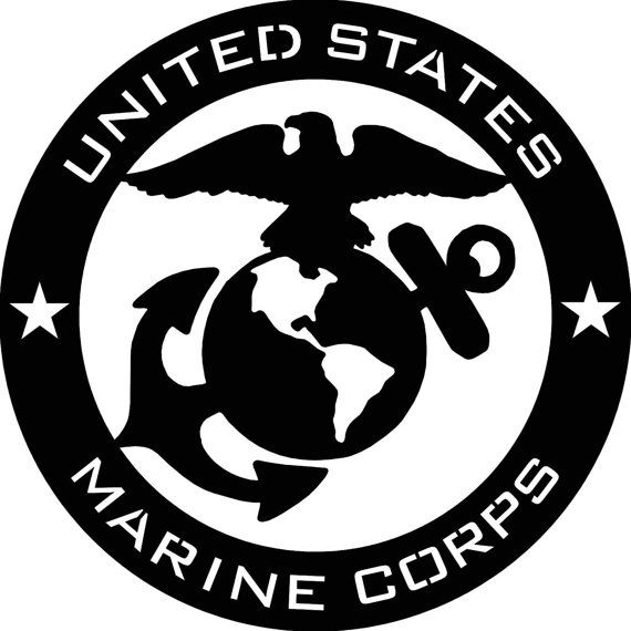 United States Marine Corps Emblem Svg, Png, And Cut Files For Silhouette Cameo/portrait And Cricut Explore Diy Craft Cutters - Usmc And Graphics, Transparent background PNG HD thumbnail
