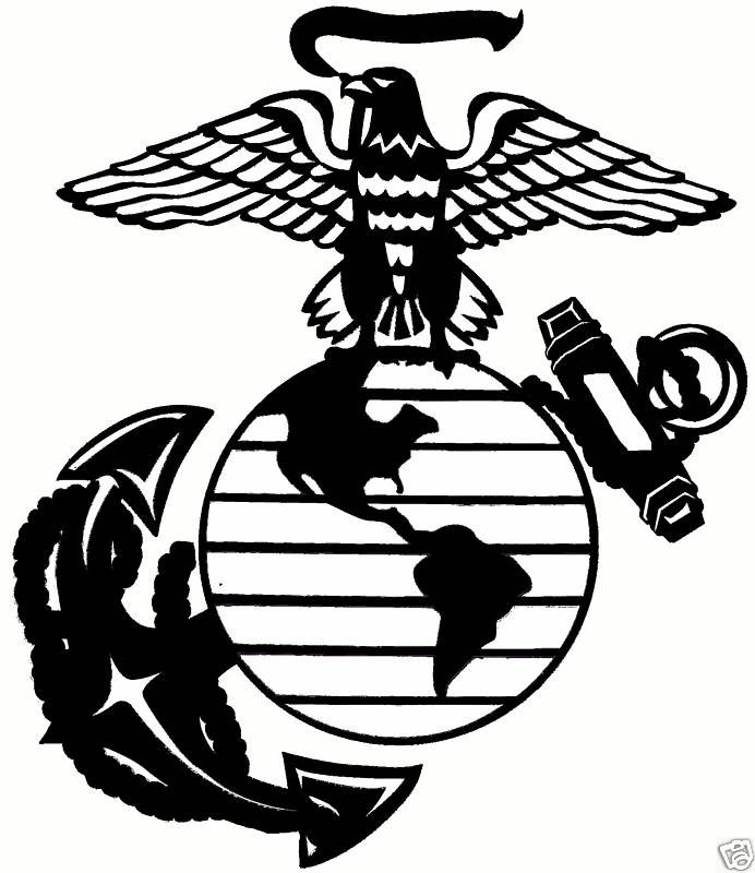 Free Seal-USMC-black Clipart 